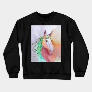 Horse as spring Crewneck Sweatshirt